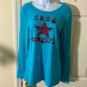 🤠🐎Dang Chicks  “dang⭐️cowgirl” long sleeve tee